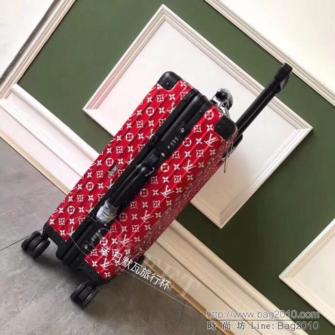 RIMOWA日默瓦 拉箱/拉杆箱 全鋁鎂合金 2018年 Lv supreme x Rimowa 震撼聯名classic flight 系列 20寸登機箱  xbt1036